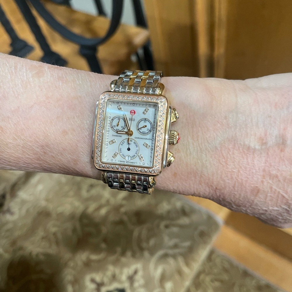 MICHELE DECO XL DIAMOND WATCH - Picture 12 of 13